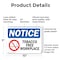 Signmission Tobacco Free Workplace OSHA Notice Sign, Plastic, 10in W x 7in L, 2PK OS-2PACK-NS-P-710-L-16737 - alternate 3